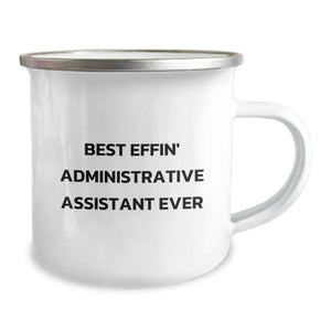 Funny Administrative Assistant Gifts, Best Effin' Mugs for Camping Enthusiasts, Birthday Unique Gifts from Friends to Administrative Assistants