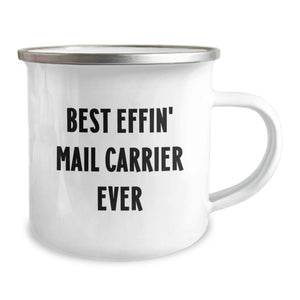 Funny Mail Carrier Camping Mug Gifts from Friends for Mail Carrier Valentine's Unique Presents