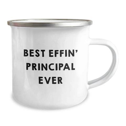 Image of Funny Principal Gifts for Men - Principal Camping Mug, Christmas Unique Gifts from Friends - Best Effin' Principal Ever Inspired Mug - Image 2