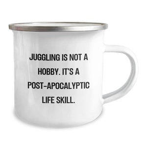Funny Juggling Gifts for Men, Juggling Camping Mug Birthday Unique Presents from Friends to Juggling Enthusiasts