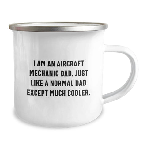Image of Funny Aircraft Mechanic Dad Gifts from Family, Unique Camping Mug for Men, I Am An 'Aircraft Mechanic Dad' Mug, Aircraft Mechanic Father Unique Gifts - Image 2