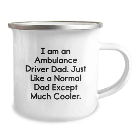 Image of Funny Ambulance Driver Gifts from Dad, Ambulance Driver Camping Mug for Ambulance Driver, Unique Christmas Unique Gifts for Ambulance Driver Dad - Image 2