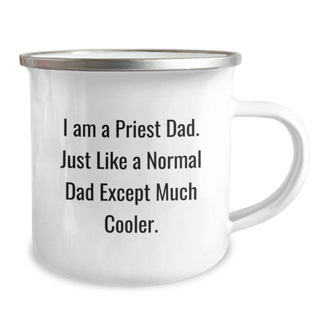 Image of Funny Priest Dad Gifts - I Am A Priest Dad Mug, Unique Priest Camping Mug for Priest, Funny Gifts for Priest, Father's Day and Mother's Day Unique Gifts from Men - Image 2