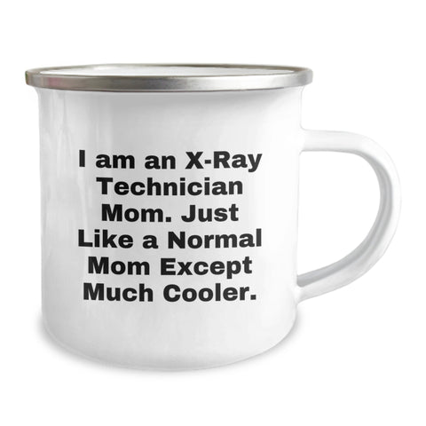 Image of Unique Gifts for X-Ray Technician Dad, Funny X-Ray Mom Camping Mug, Father's Day Unique Gifts from Men, 12 oz Stainless Steel Enamel Finish - Image 2
