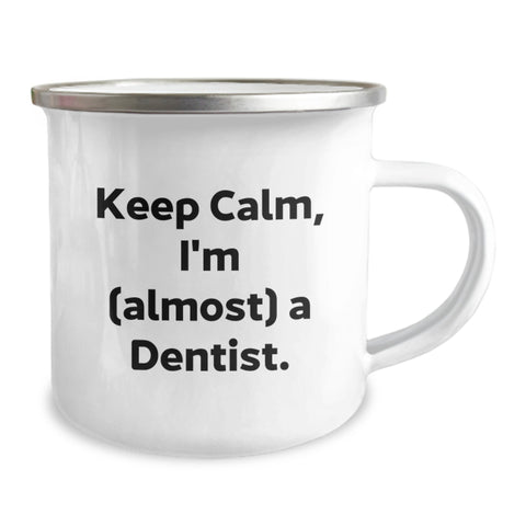 Image of Keep Calm Gifts for Future Dentist, Funny Camping Mug, Dentist Graduation Unique Gifts from Family and Friends - Image 2