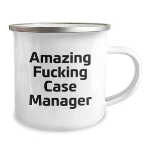 Funny Case Manager Graduation Gifts from Friends - Camping Mug for Case Manager