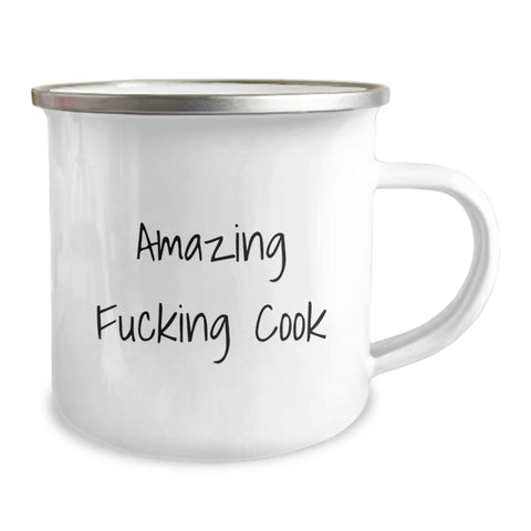 Image of Funny Gifts from Men to Friends Cooks - Amazing F--king Cook Camping Mug for Graduation Unique Gifts - Image 2