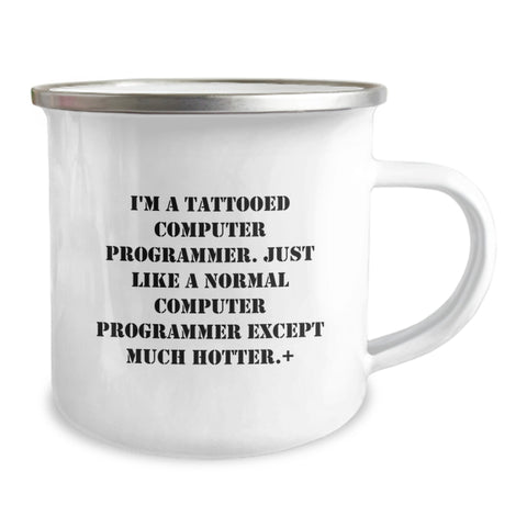Image of Funny Computer Programmer Gifts, Camping Mug for Graduation Unique Gifts from Friends, Family, Coworkers to Computer Programmer Men, Women - Image 2