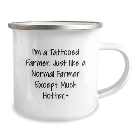 Image of Funny Farmer Gifts, Camping Mug for Men, Unique Graduation Unique Gifts from Friends to Farmer - Image 2