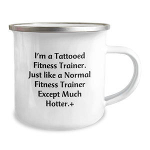 Funny Fitness Trainer Gifts from Friends - Unique Camping Mug for Fitness Trainer Men, Funny Graduation Unique Gifts, Funny Fitness Trainer Mug