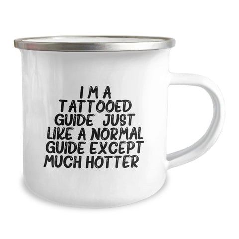 Image of Funny Guide Gifts for Graduation - I'm A Tattooed Guide - Unique Camping Mug for Men, Women, Friends, Coworkers, and Family - Image 2