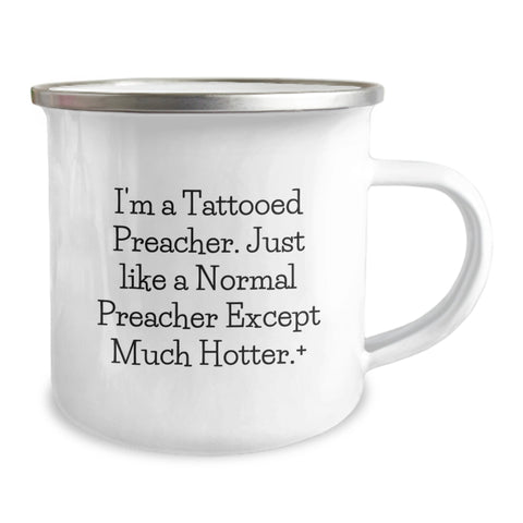 Image of Preacher Gifts, Funny Camping Mug, Graduation Unique Gifts from Friends to Men Preacher - Image 2