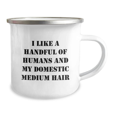 Image of Funny Domestic Medium Hair Gifts for Men, Friends, or Family - Inspirational Camping Mug for Graduation Unique Gifts from Friends - Image 2