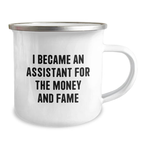 Image of Witty Assistant Camping Mug, Funny Graduation Unique Gifts from Friends, Coworkers, Family - Perfect for Assistant, Assistant Enthusiasts - Image 2