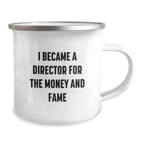 Image of Gifts from Men for Director Friends - Funny Director Camping Mug for Graduation Unique Gifts - Image 2