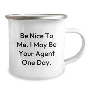 Funny Agent Gifts For Friends and Family Camping Mug, Agent Birthday Unique Gifts from Men, Women, Coworkers