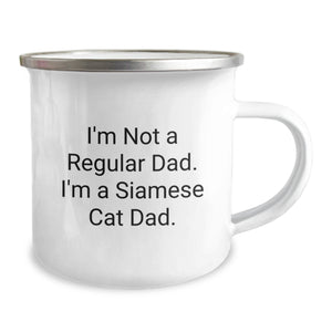 Funny Siamese Cat Gifts for Dad, Unique Camping Mug for Christmas Unique Gifts from Men, Family, Friends