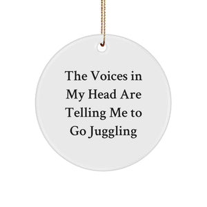 Funny Juggling Circle Ornament Gifts from Men to Friends for Christmas - Image 1