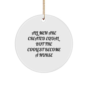 Funny Nurse Ornaments for Friends Family Christmas Unique Gifts from Men - Image 1