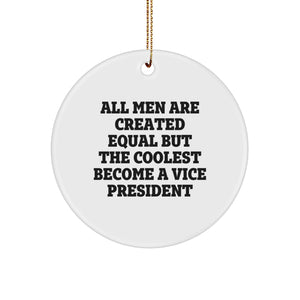 Funny Vice President Gifts, Unique Circle Ornaments for Men, Women, Coworkers, Friends, Family - Christmas Unique Gifts from Friends to Vice Presidents - Image 1