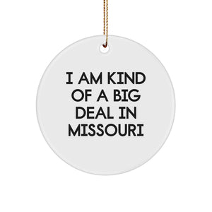Missouri Proud Gifts from Friends and Family - I Am Kind Of A Prime Selection In Missouri Christmas Ornament - Image 1