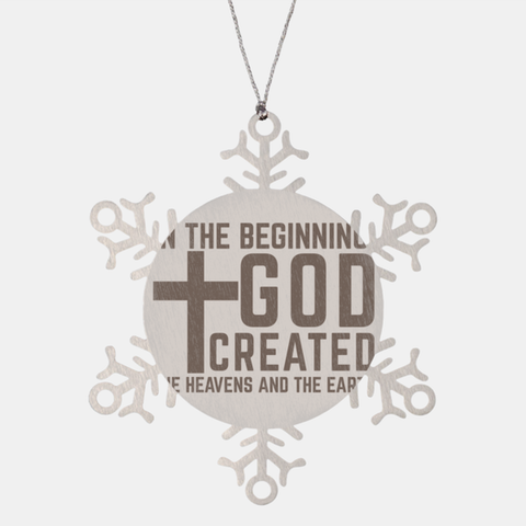 Image of Motivational Christian Stainless Steel Bracelet, In the beginning, God created the heavens and the earth., Inspirational Christmas , Family, Anniversary Gifts For Christian Men, Women, Girls & Boys