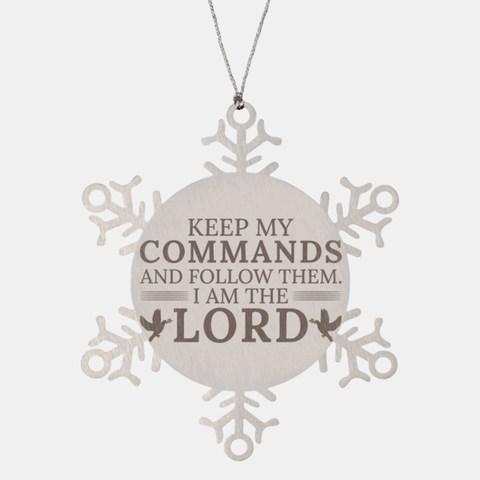 Image of Motivational Christian Stainless Steel Bracelet, Keep my commands and follow them. I am the Lord., Inspirational Christmas , Family, Anniversary  Gifts For Christian Men, Women, Girls & Boys