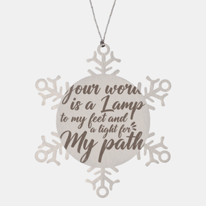 Motivational Christian Stainless Steel Bracelet, Your word is a lamp to my feet and a light for my path., Inspirational Christmas , Family, Anniversary  Gifts For Christian Men, Women, Girls & Boys