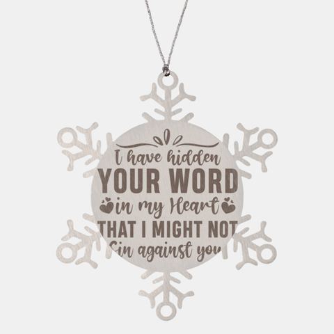 Image of Motivational Christian Stainless Steel Bracelet, I have hidden your word in my heart that I might not sin against you., Inspirational Christmas , Family, Anniversary  Gifts For Christian Men, Women, Girls & Boys