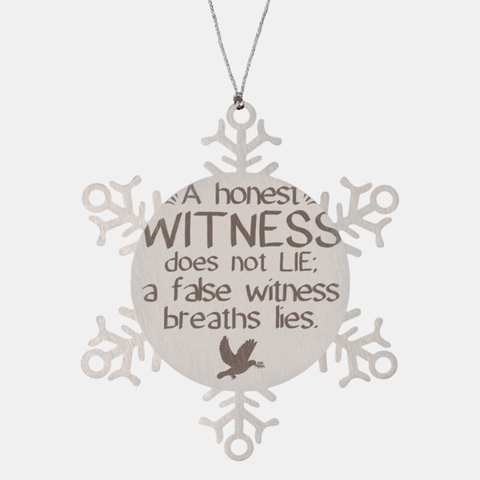 Image of Motivational Christian Stainless Steel Bracelet, A honest witness does not lie; a false witness breaths lies., Inspirational Christmas , Family, Anniversary  Gifts For Christian Men, Women, Girls & Boys