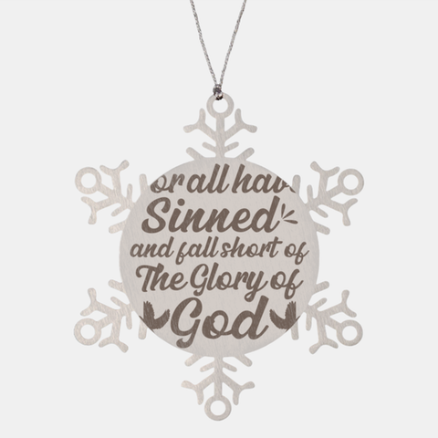 Image of Motivational Christian Stainless Steel Bracelet, For all have sinned and fall short of the glory of God., Inspirational Christmas , Family, Anniversary  Gifts For Christian Men, Women, Girls & Boys