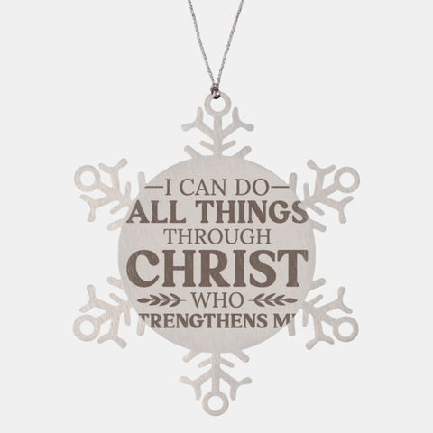 Image of Motivational Christian Stainless Steel Bracelet, I can do all things through Christ who strengthens me., Inspirational Christmas , Family, Anniversary  Gifts For Christian Men, Women, Girls & Boys