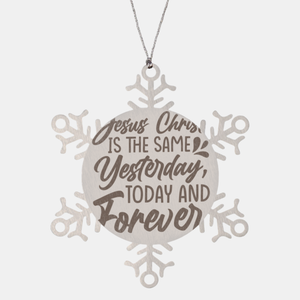 Motivational Christian Stainless Steel Bracelet, Jesus Christ is the same yesterday, today, and forever., Inspirational Christmas , Family, Anniversary  Gifts For Christian Men, Women, Girls & Boys