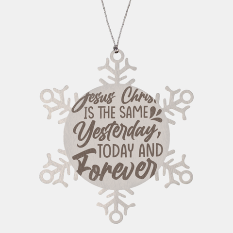 Image of Motivational Christian Stainless Steel Bracelet, Jesus Christ is the same yesterday, today, and forever., Inspirational Christmas , Family, Anniversary  Gifts For Christian Men, Women, Girls & Boys