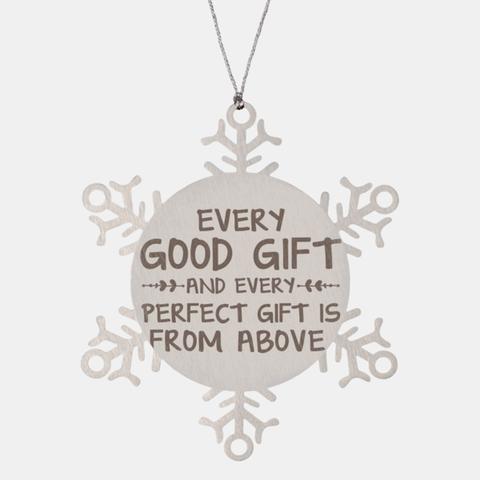 Image of Motivational Christian Stainless Steel Bracelet, Every good gift and every perfect gift is from above., Inspirational Christmas , Family, Anniversary  Gifts For Christian Men, Women, Girls & Boys