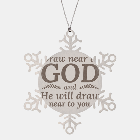 Image of Motivational Christian Stainless Steel Bracelet, Draw near to God and He will draw near to you., Inspirational Christmas , Family, Anniversary  Gifts For Christian Men, Women, Girls & Boys