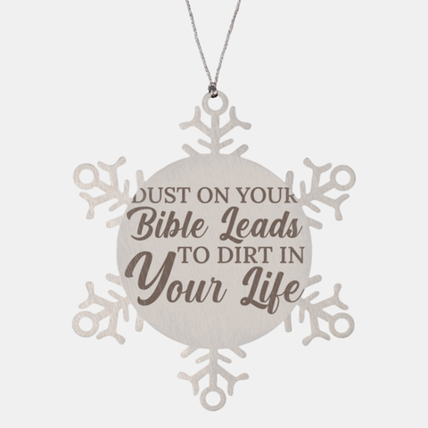 Image of Motivational Christian Stainless Steel Bracelet, Dust on your Bible leads to dirt in your life., Inspirational Christmas , Family, Anniversary  Gifts For Christian Men, Women, Girls & Boys