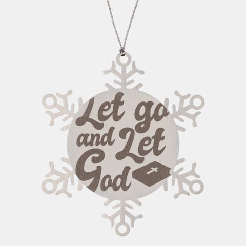 Image of Motivational Christian Stainless Steel Bracelet, Let go and let God., Inspirational Christmas , Family, Anniversary  Gifts For Christian Men, Women, Girls & Boys