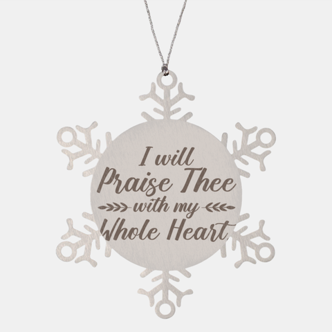 Image of Motivational Christian Stainless Steel Bracelet, I will praise thee with my whole heart. , Inspirational Christmas , Family, Anniversary  Gifts For Christian Men, Women, Girls & Boys
