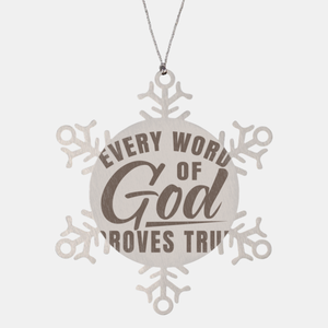 Motivational Christian Stainless Steel Bracelet, Every word of God proves true. , Inspirational Christmas , Family, Anniversary  Gifts For Christian Men, Women, Girls & Boys