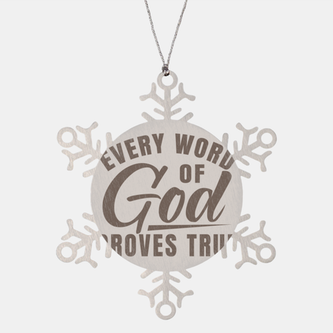 Image of Motivational Christian Stainless Steel Bracelet, Every word of God proves true. , Inspirational Christmas , Family, Anniversary  Gifts For Christian Men, Women, Girls & Boys