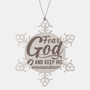 Motivational Christian Stainless Steel Bracelet, Fear God and keep his commandments., Inspirational Christmas , Family, Anniversary  Gifts For Christian Men, Women, Girls & Boys