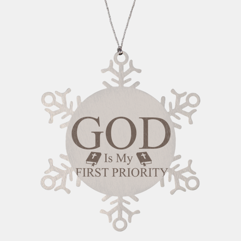 Image of Motivational Christian Stainless Steel Bracelet, God is my first priority., Inspirational Christmas , Family, Anniversary  Gifts For Christian Men, Women, Girls & Boys