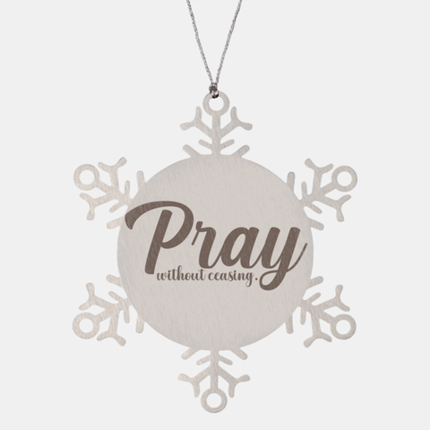 Image of Motivational Christian Stainless Steel Bracelet, Pray without ceasing. , Inspirational Christmas , Family, Anniversary  Gifts For Christian Men, Women, Girls & Boys