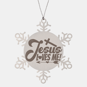 Motivational Christian Stainless Steel Bracelet, Jesus Loves Me!, Inspirational Christmas , Family, Anniversary  Gifts For Christian Men, Women, Girls & Boys