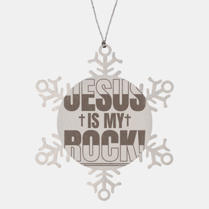 Motivational Christian Stainless Steel Bracelet, Jesus Is My Rock!, Inspirational Christmas , Family, Anniversary  Gifts For Christian Men, Women, Girls & Boys
