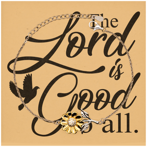 Motivational Christian Stainless Steel Bracelet, The Lord is good to all, Inspirational Christmas , Family, Anniversary  Gifts For Christian Men, Women, Girls & Boys