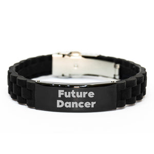 Funny Future Dancer Gift Ideas, Inspirational Dancer Quote Glide lock Clasp Bracelet for Birthday, Gifts from Friends, Gifts for Dancer, Adjustable and Durable - Image 1