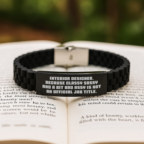 Image of Funny Interior Designer Gifts, Unique Glide lock Clasp Bracelet Presents, Christmas Unique Gifts from Family to Interior Designer - Image 2