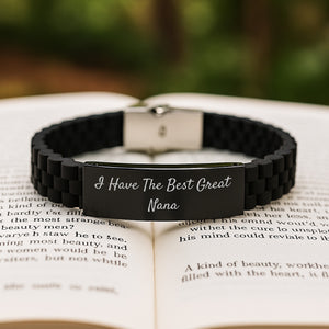 Funny Nana Gifts, I Have The Best Great Nana Glide lock Clasp Bracelet for Women, Christmas Unique Gifts from Family to Nana